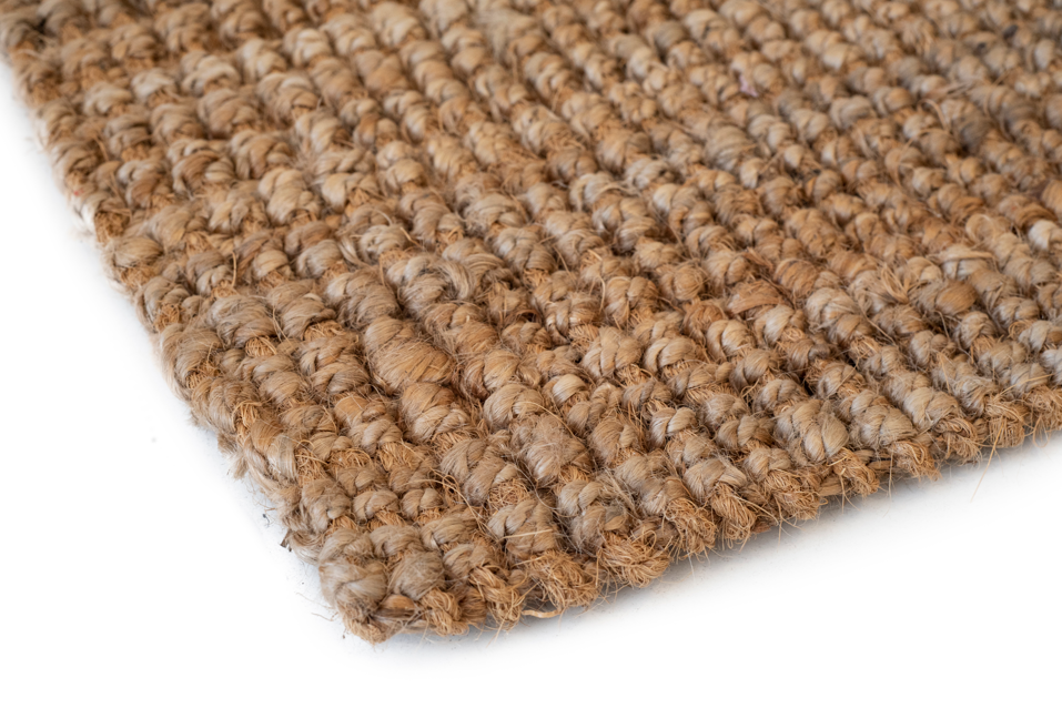 Tapis couloir en jute 67x200 cm Antorini – Naturel, Tissage Plat, Tressé Artisanale et Style Bohème Méditerranéen - 3