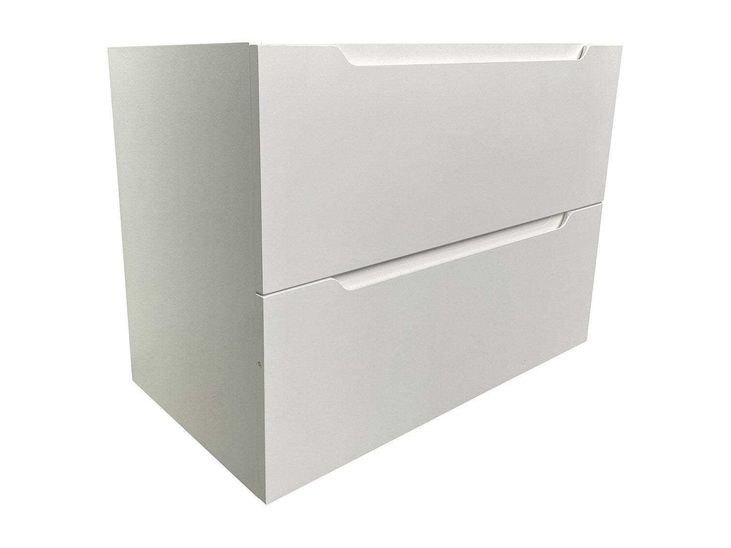 Szafka łazienkowa pod umywalkę wisząca - Biały - 80 cm - STEFANIE