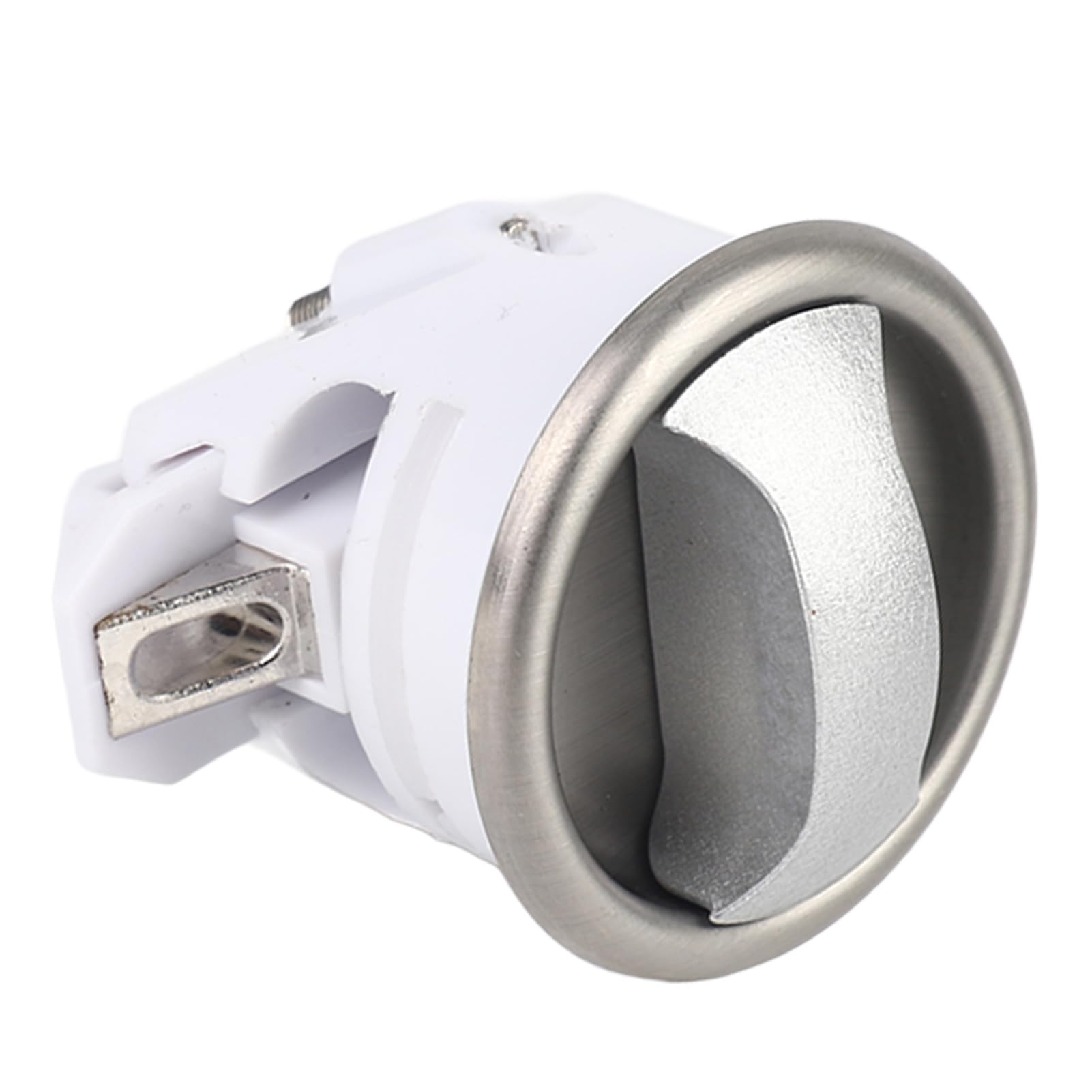 Pulsante ABS inox serratura porta per bagno, camper, yacht (argento) - 2