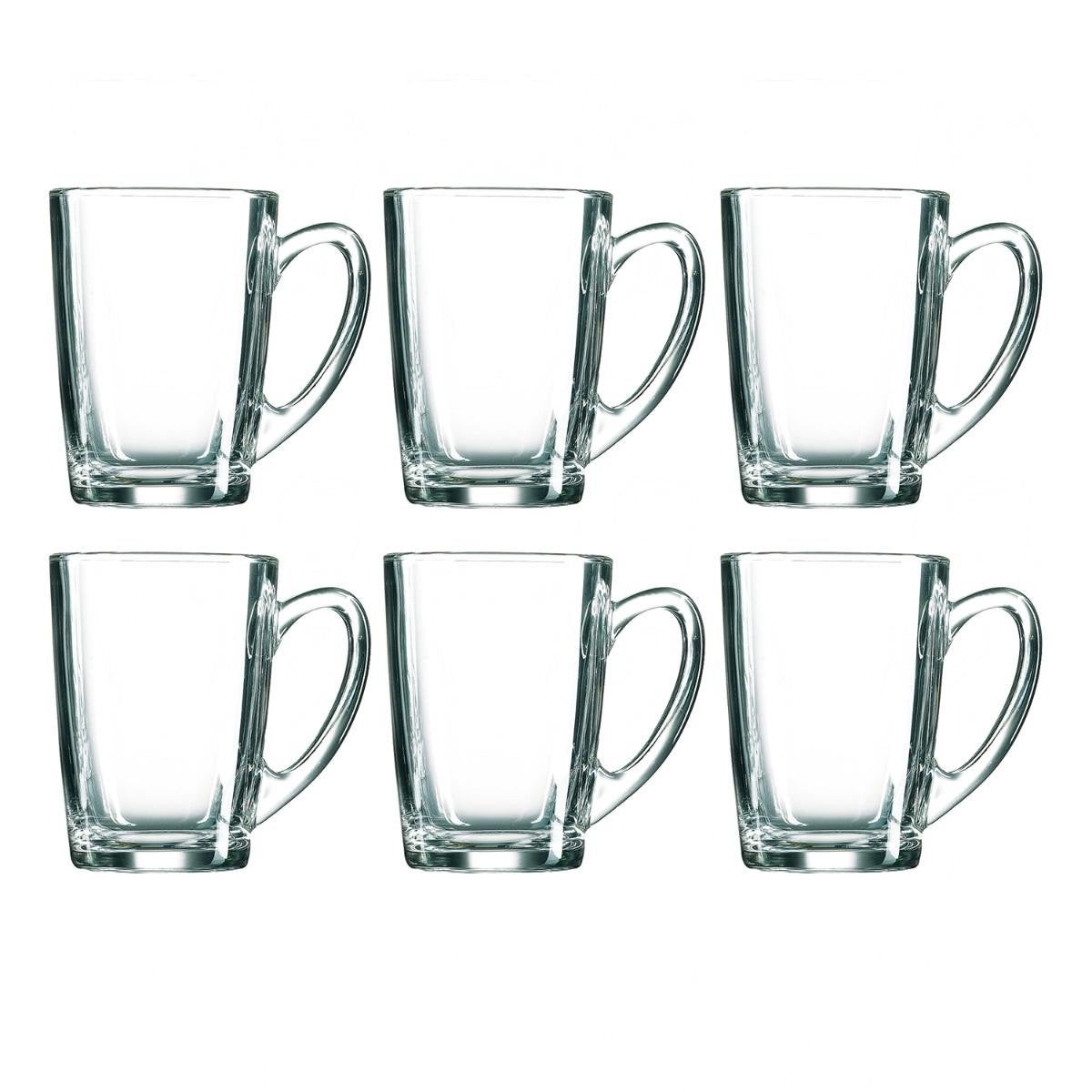 Luminarc Transparente New Morning Caja 6 Mugs Vidrio 32Cl Brillo Fácil De Limpiar Ecológico - Imagen 3