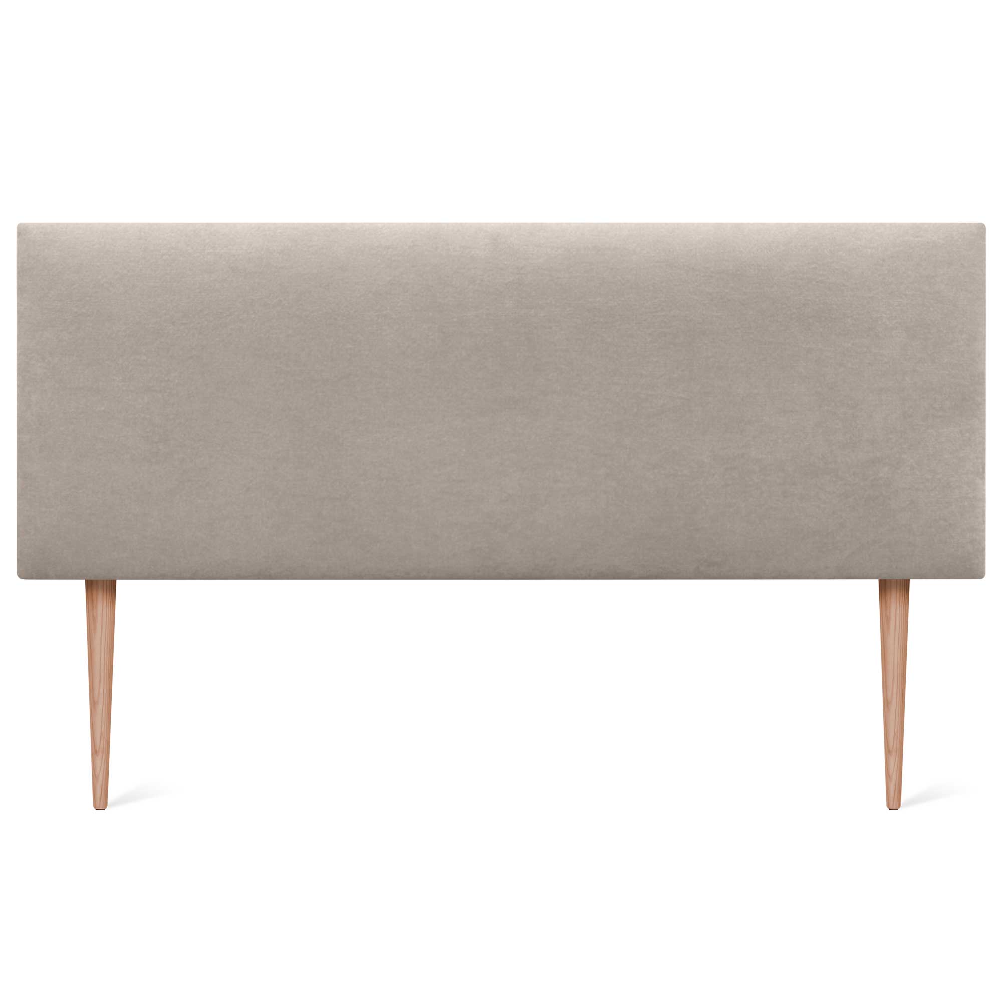 DHOME Cabecero de Tela AQUALINE Liso y con Patas cabeceros Cabezal tapizado Cama Lujo (Tela Beige, 150cm (Camas 120/135/140)) - 3