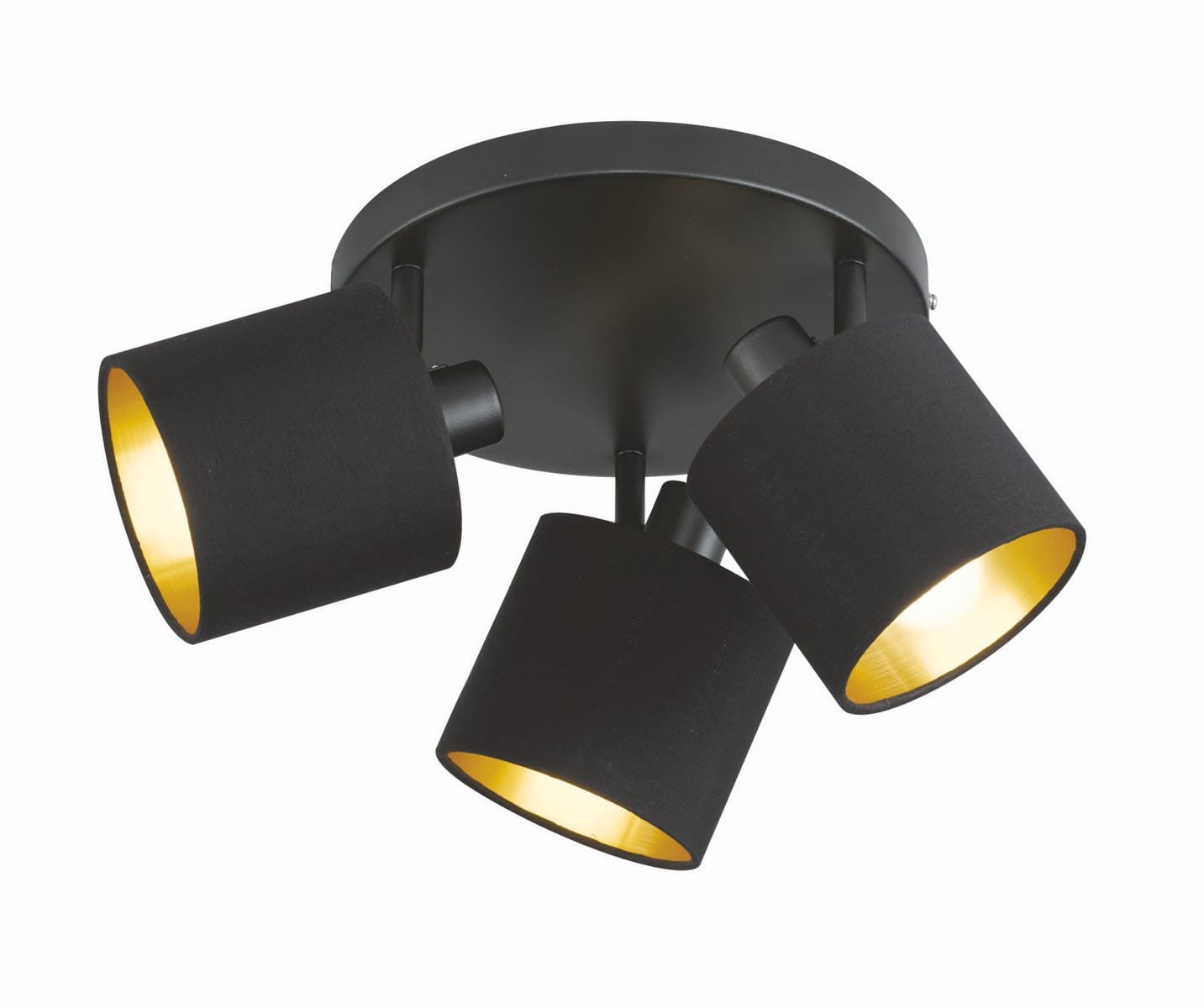 Lampa wisząca TOMMY czarno-złota 3xE14x28W tkanina wym:19x25x25cm IP20 RL