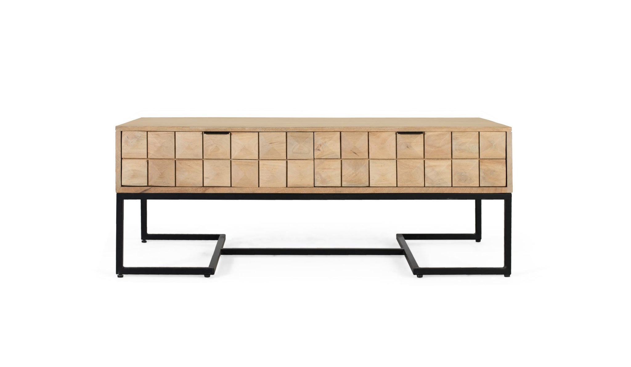 Stoliki kawowe z drewna mango 120 cm, ponadczasowy minimalistyczny styl - 46x120x60 GYC