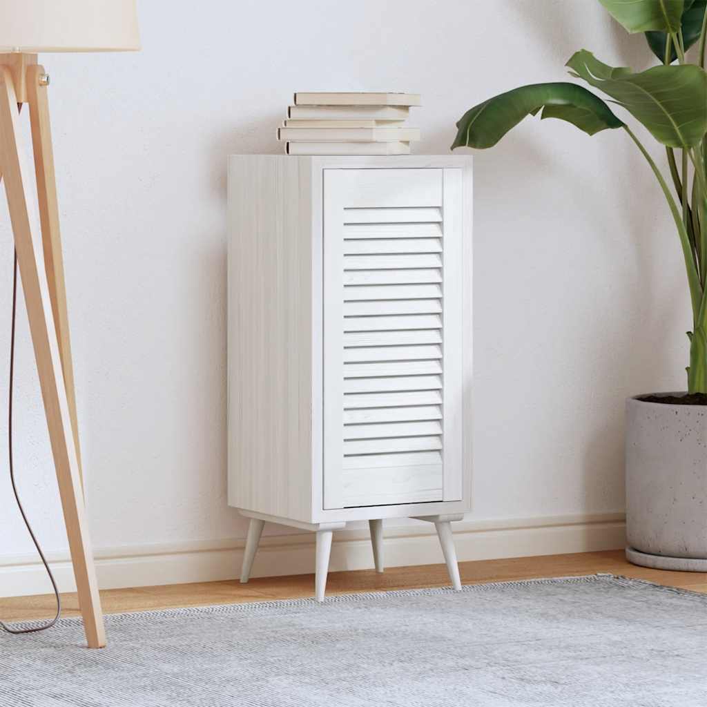 Porte d'armoire à lattes blanche 61,5x29,5 cm - COMFORTXL - 2