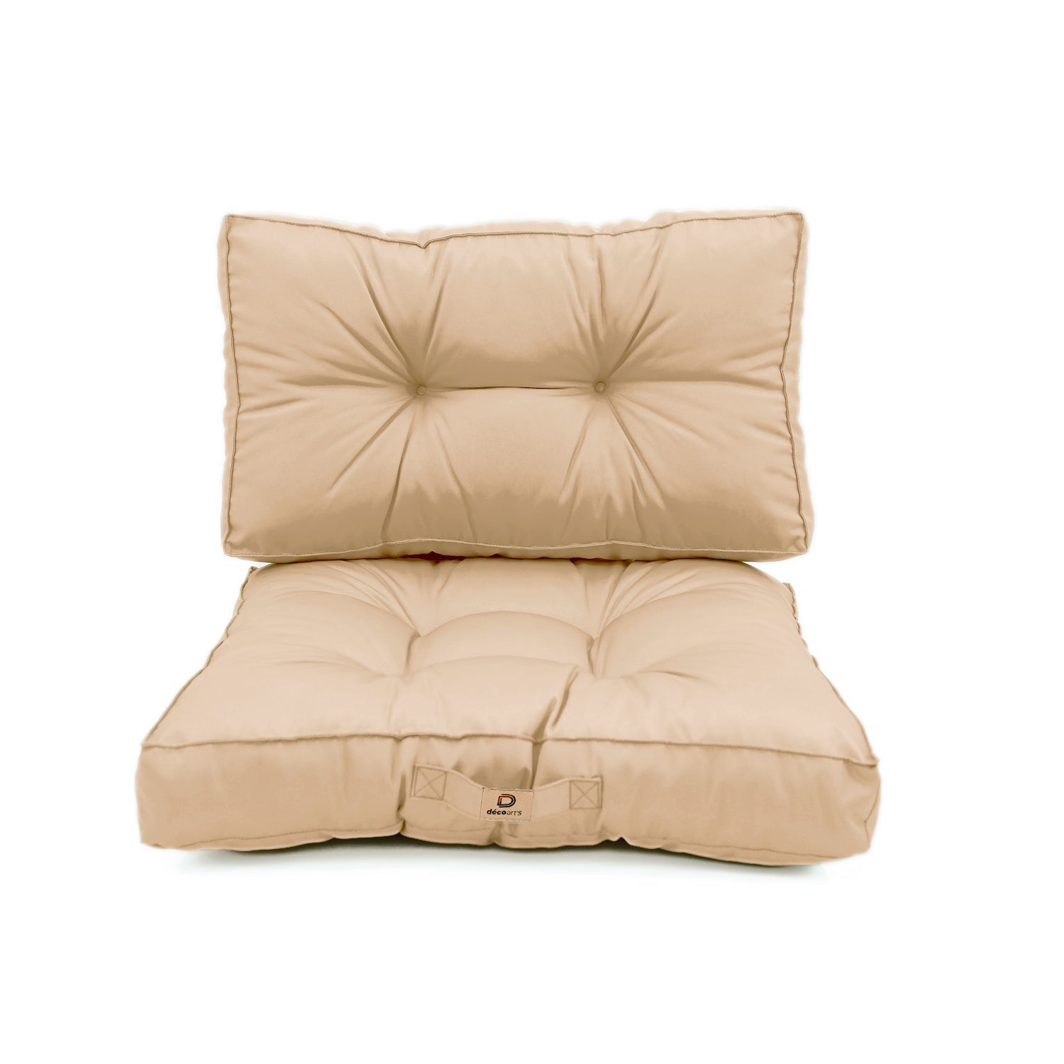 Coussins pour salon de jardin capitonné 50x50cm Beige - 3