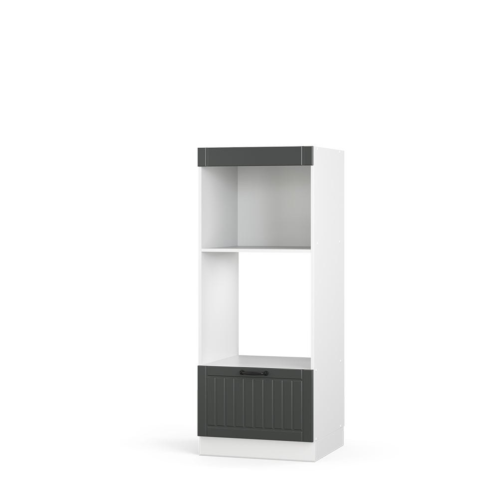 Vicco Szafka do mikrofalówki Fame-Line, Antracytowy domek wiejski, 60 cm otwarty
