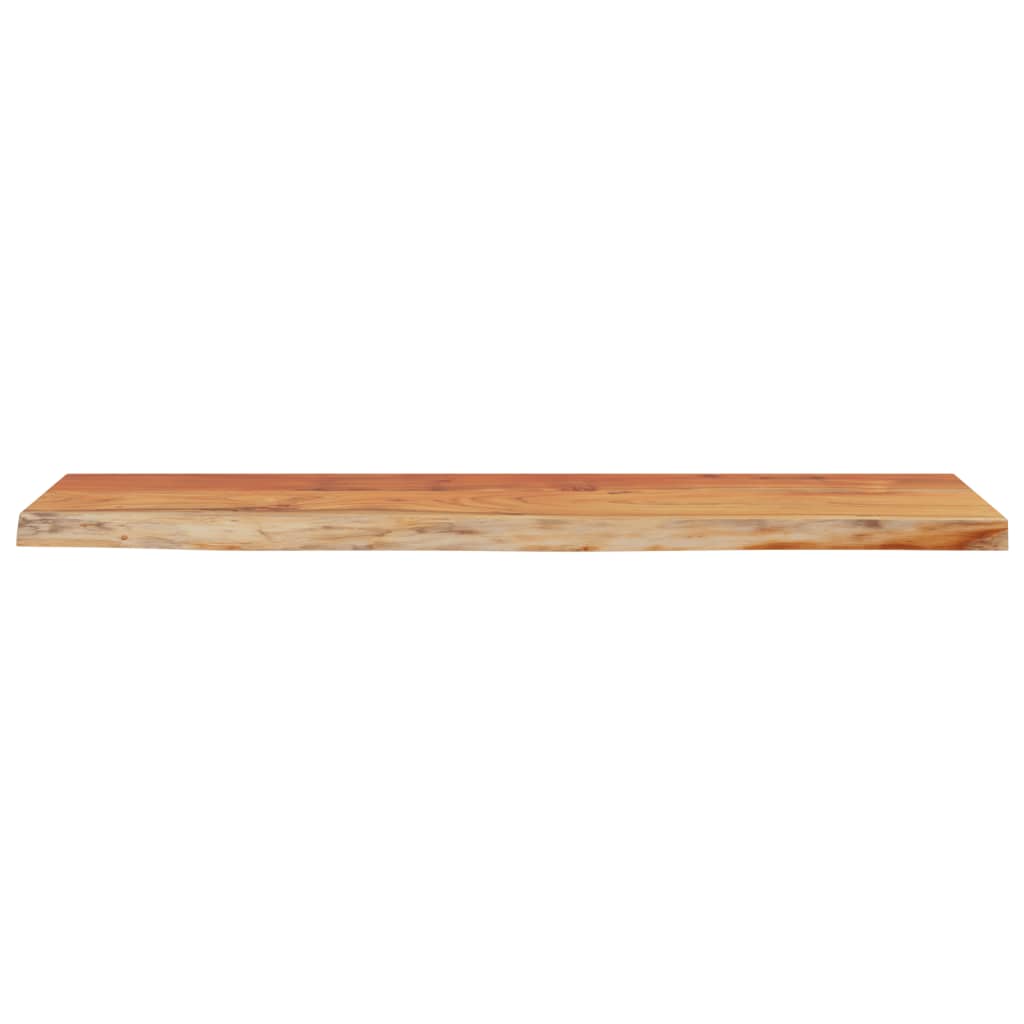 Étagère murale | Étagère flottante | Étagère suspendue rectangulaire massif acacia bordure assortie CFW676838 - 4