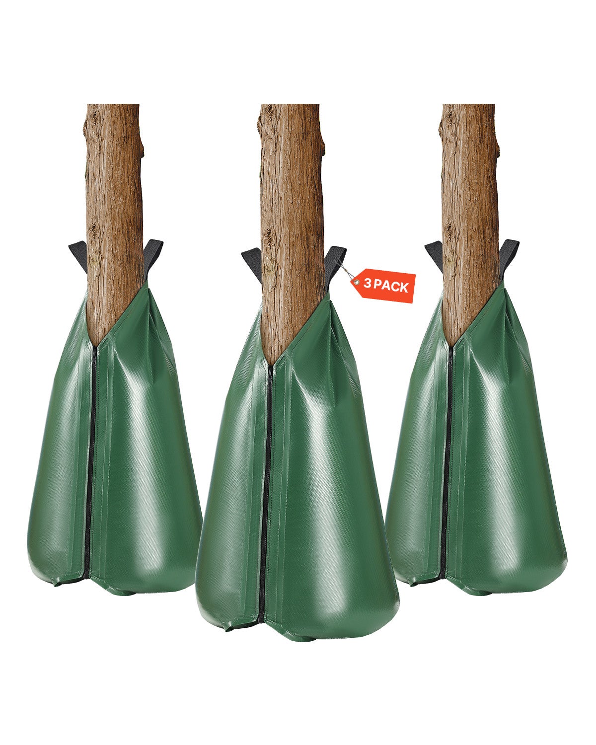 Zestaw 3 worków do podlewania Worek do podlewania drzew 75,7 l Worek do nawadniania VEVOR