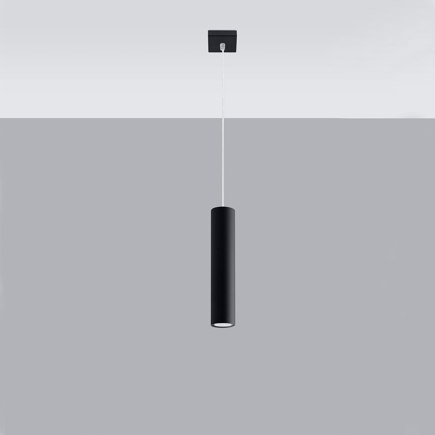 Lampa sufitowa wisząca Lagos czarna 1xGU10x40W wym: 85 x 8 x 8 cm metal Sollux Lighting