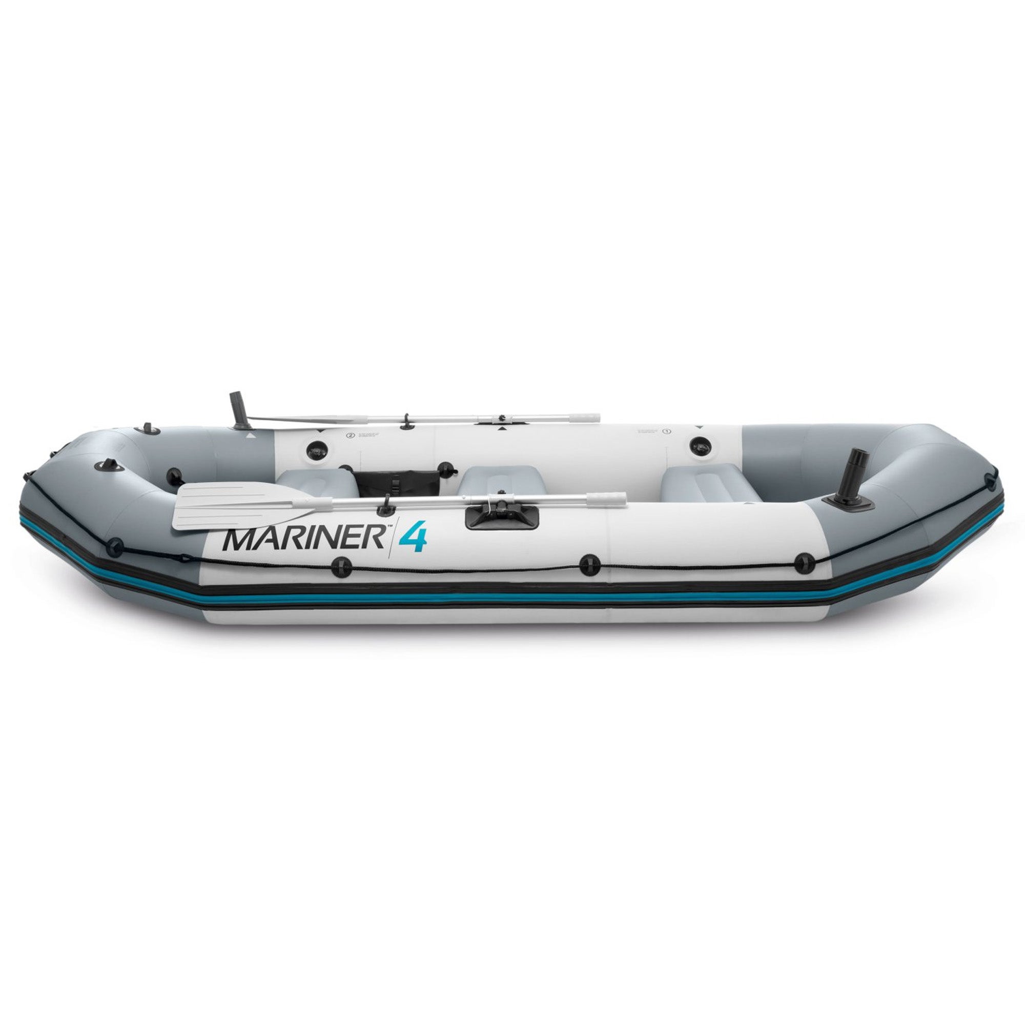 Kit bateau gonflable 4 places Mariner 4 avec rames et gonfleur - Intex - 3