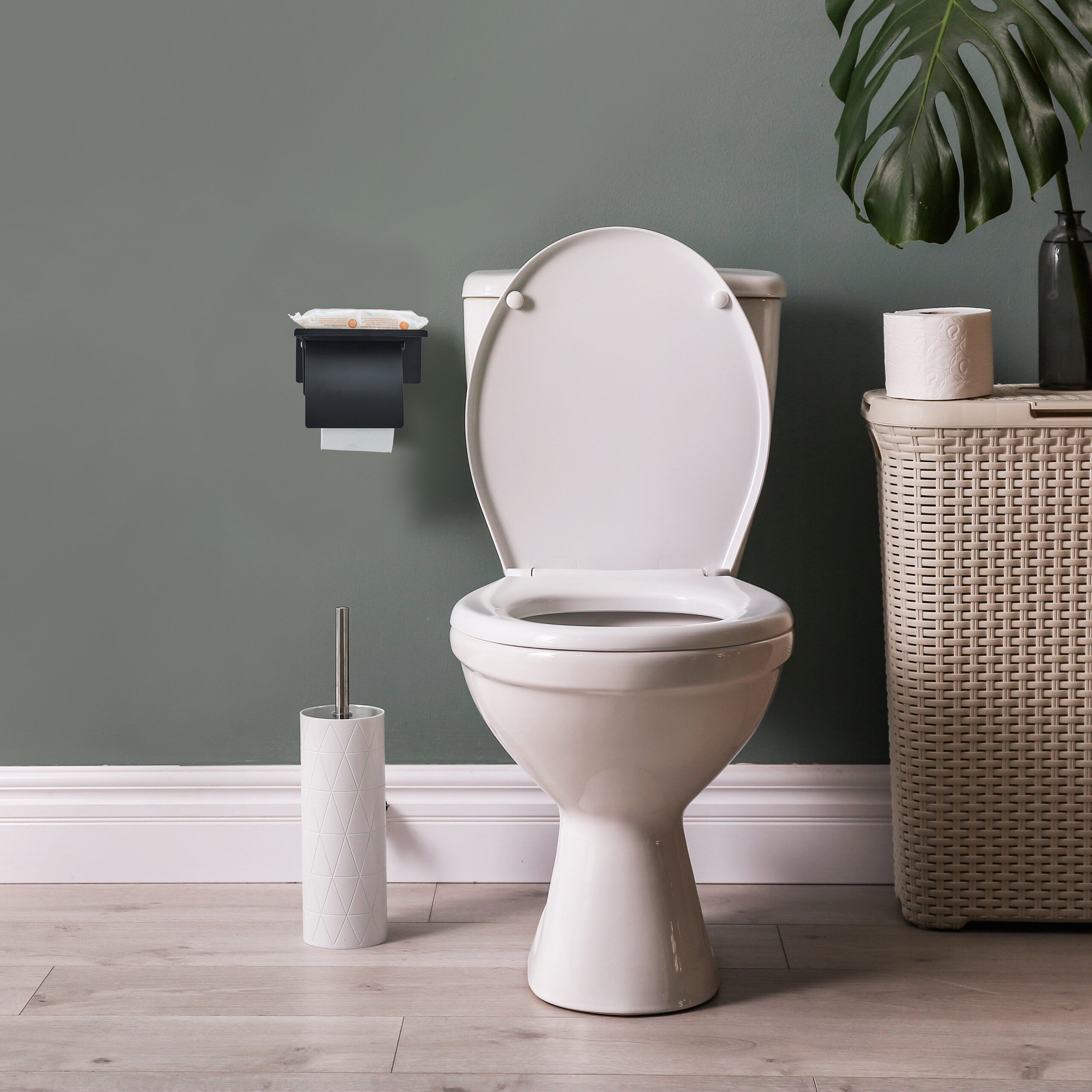 2 Soportes De Plástico Para Rollo De Papel Higiénico, Portarrollos