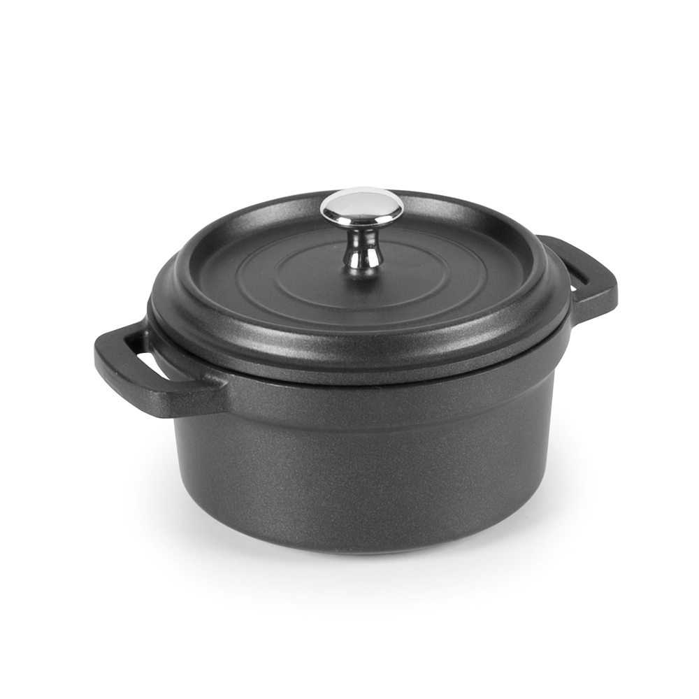 Cocotte 10 cm en fonte noir Leroy Merlin