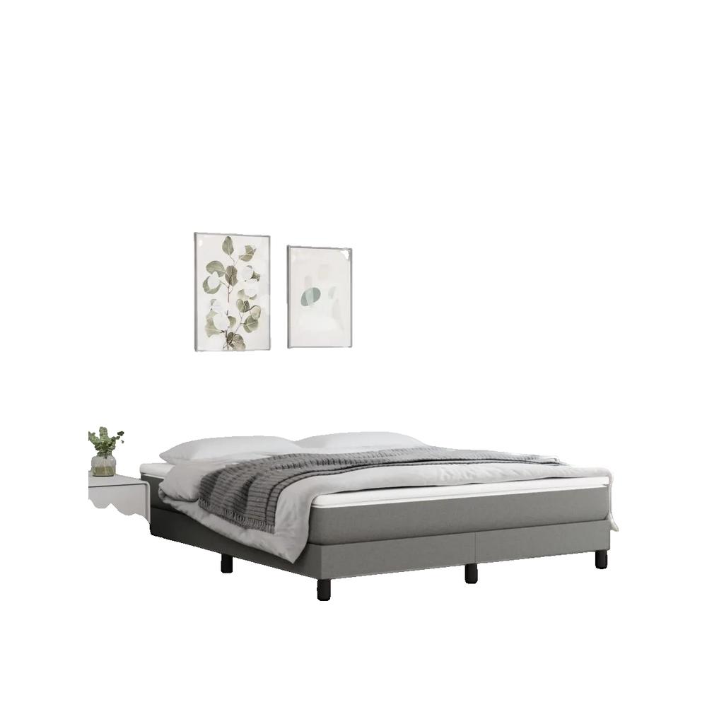 Materac z kieszeniami vidaXL Ciemnoszary 160x200 cm wygodna pianka