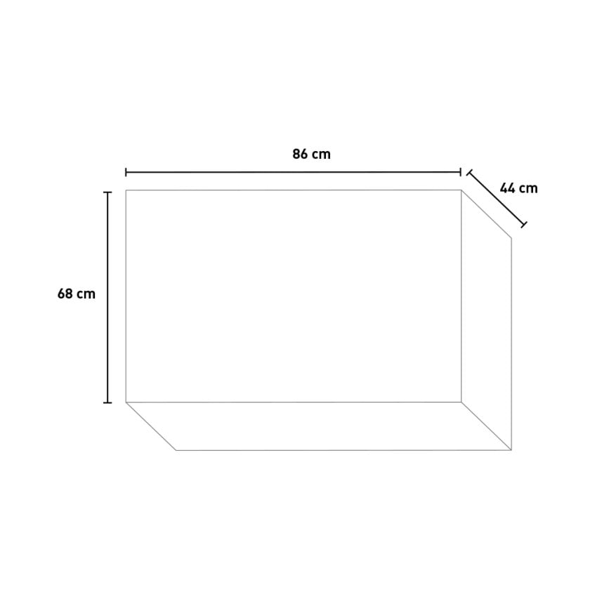 Couverture de climatiseur Artist Bronze Marron Corten en aluminium L86 X P44 X H68 cm - 5