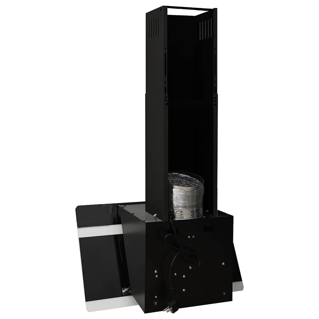 Hotte murale 60 cm Acier et verre trempé Noir vidaXL - 6