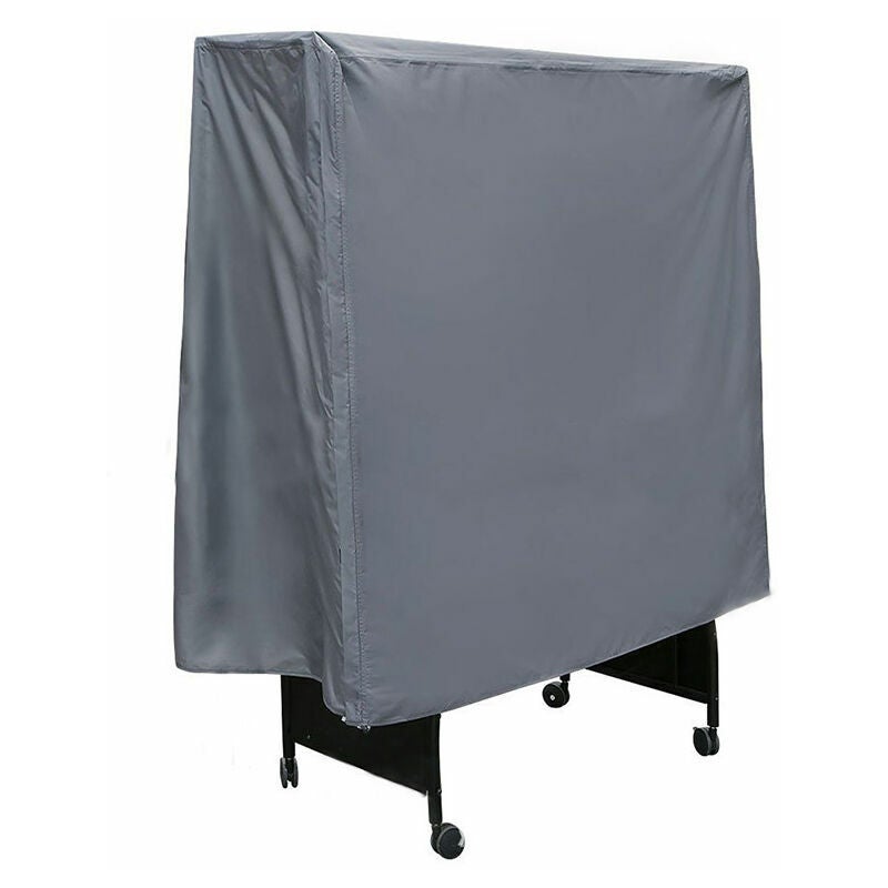 Housse De Protection Pour Table De Ping-pong - Taille 155x75x144 Cm - Taffetas Polyester Argenté - Imperméable - 6