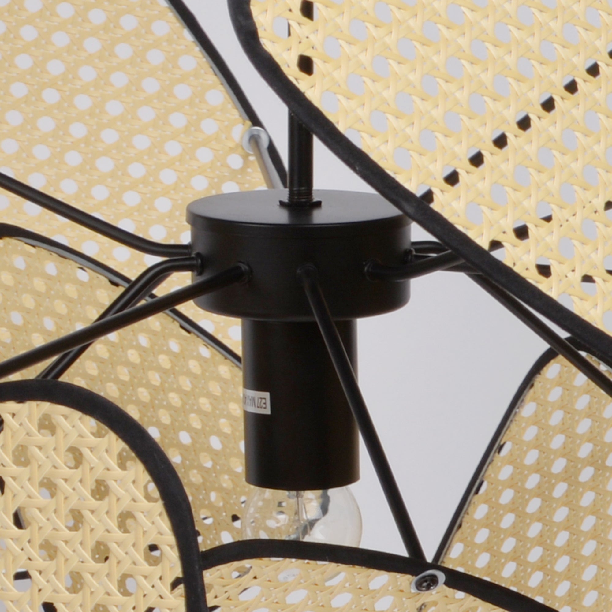 Suspension de lumière lustre tissé abat-jour, plafonnier suspendu, abat-jour fait main pour salle à manger café hall D68CM x H45CM - 4