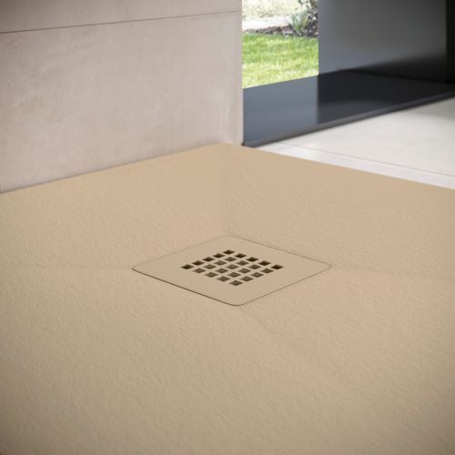 Piatto Doccia in Resina - Larghezza 80 - Moka Ral-1019 - 80x90 cm - 2