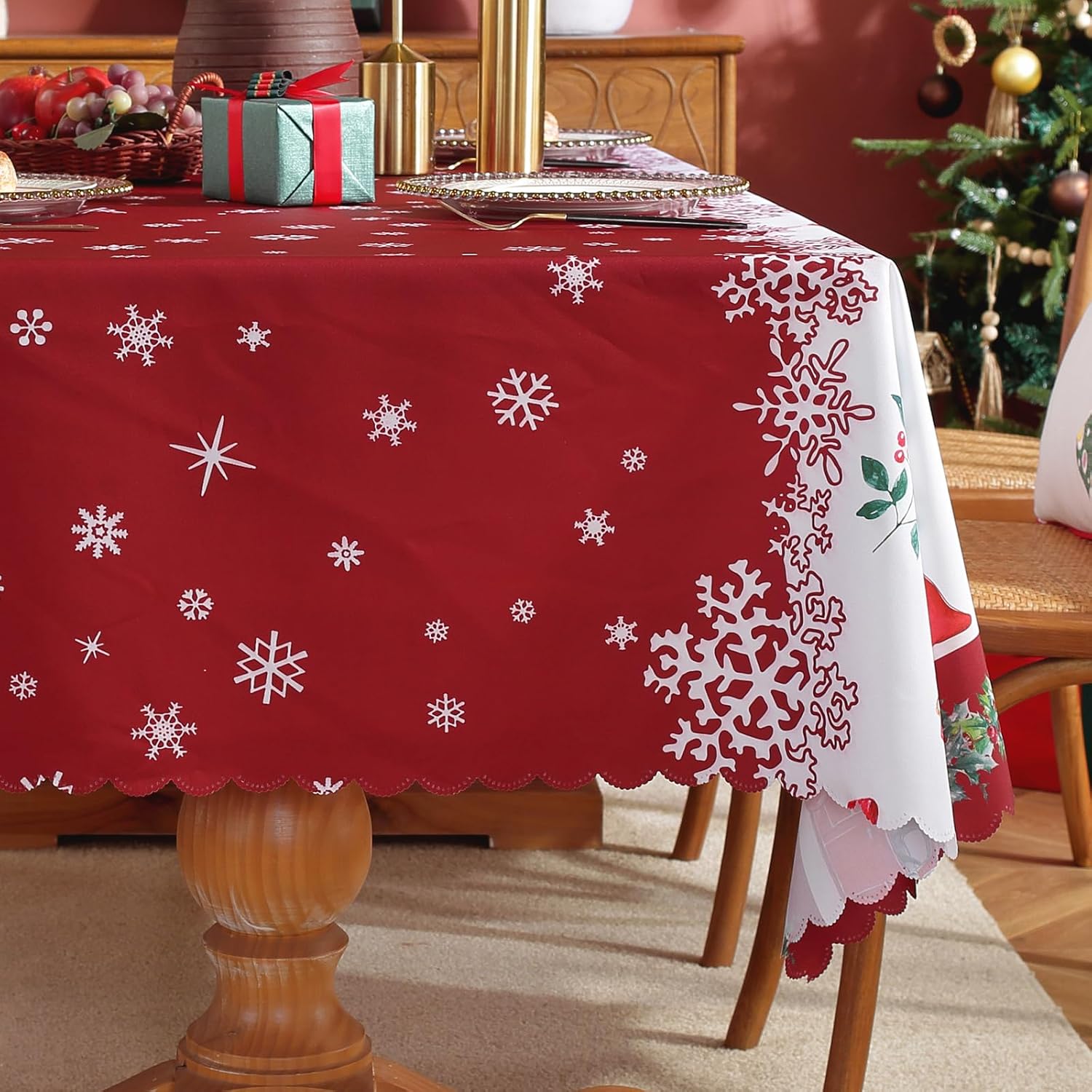 Mantel De Tela Textil Lavable, Mantel De Algodón, Poliéster, Mariposas, Ovalado, 160 X 140 Cm, Para Interior Y Exterior