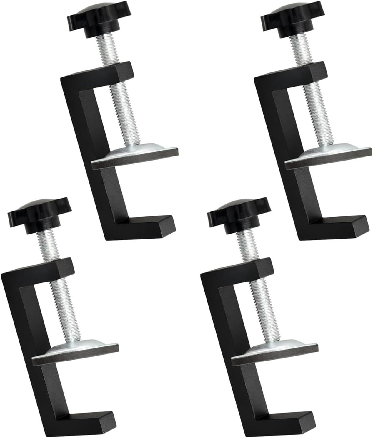 Peiyee Lot De 4 Pinces G Réglables En Aluminium Et Acier - Serre-Joints Pour Bois Et Travaux