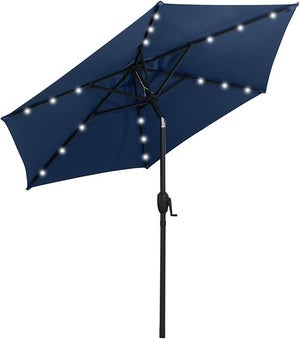 Blissun - Ombrello solare da 2,3 m, con 18 LED