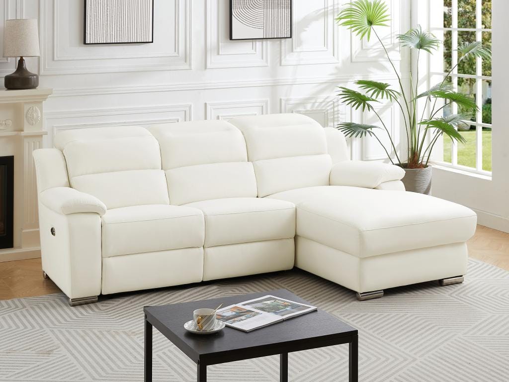 Fauteuil Relax Électrique Cuir Noir Arena III - Appuie-tête 4 Positions - Confort Premium Vente-Unique