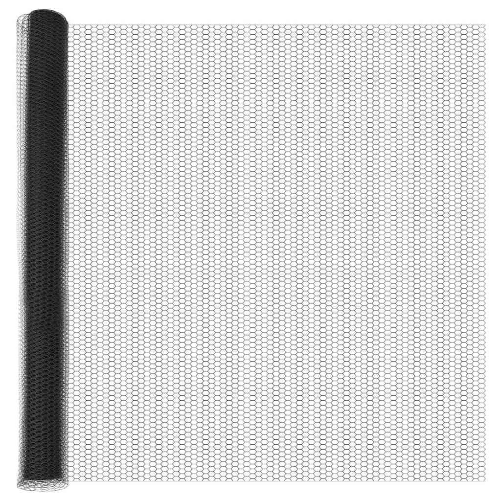 Clôture hexagonale Gris 1,5 x 50 m PVC | Leroy Merlin