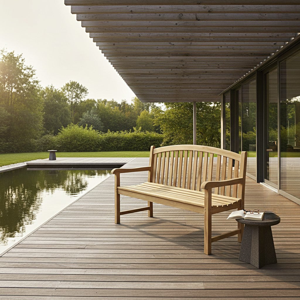 Banc en teck massif Derby 150 cm - 6