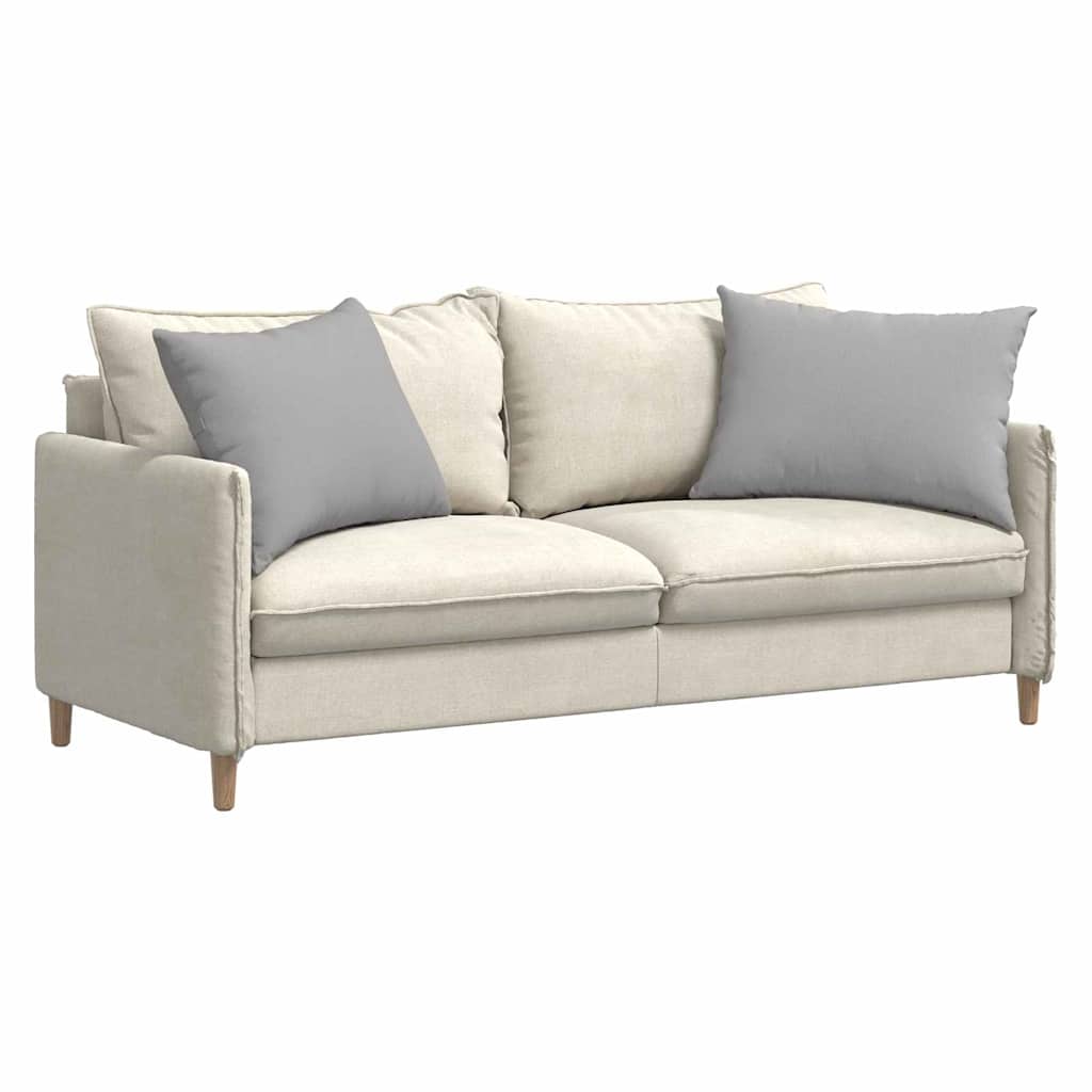vidaXL Coussins de canapé 2 pc tissu Gris nuage 70 x 50 cm - 3