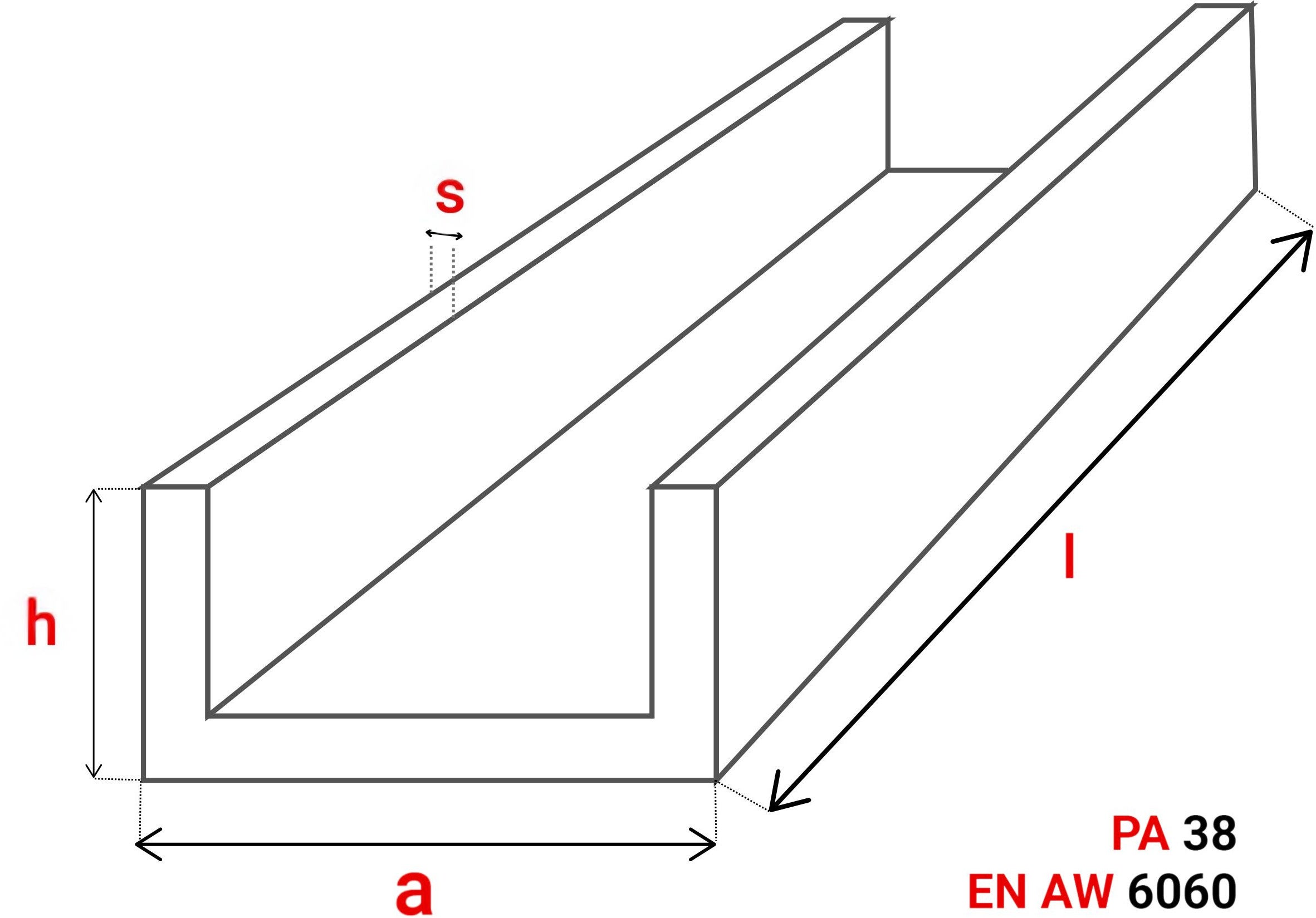 CEOWNIK ALUMINIOWY 50x50x50x4 mm 100 cm ALUMINIUM PA38 + CIĘCIE NA WYMIAR - 3