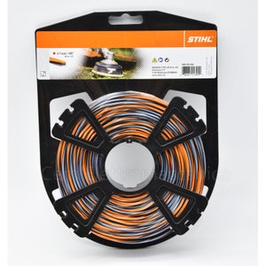 Filo Nylon Quadrato Rosso Stihl Per Decespugliatori, Diametro 2,7mm, Lunghezza 65 Metri, Codice 00009302643