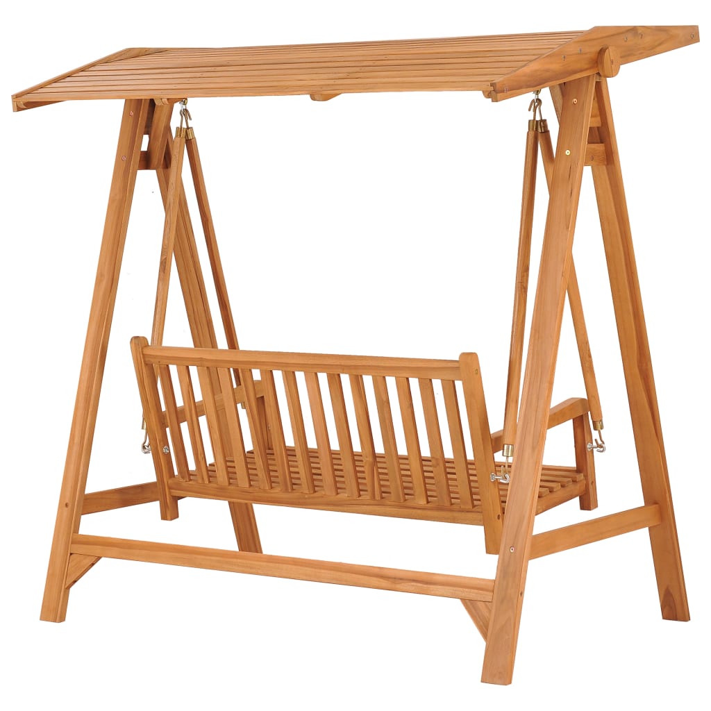 Balancelle 170 cm Bois de teck massif vidaXL - 2