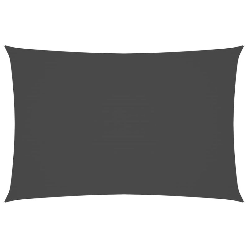 Żagiel przeciwsłoneczny prostokątny z tkaniny Oxford w kolorze antracytowym, 2x4 m - COMFORTXL