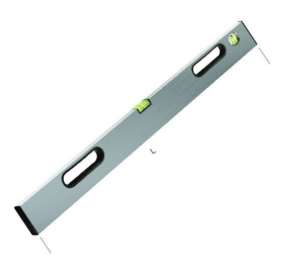 LAMEL Niveau Règle 300 Cm Avec Bulles Et 4 Poignées - Aluminium Anodisé