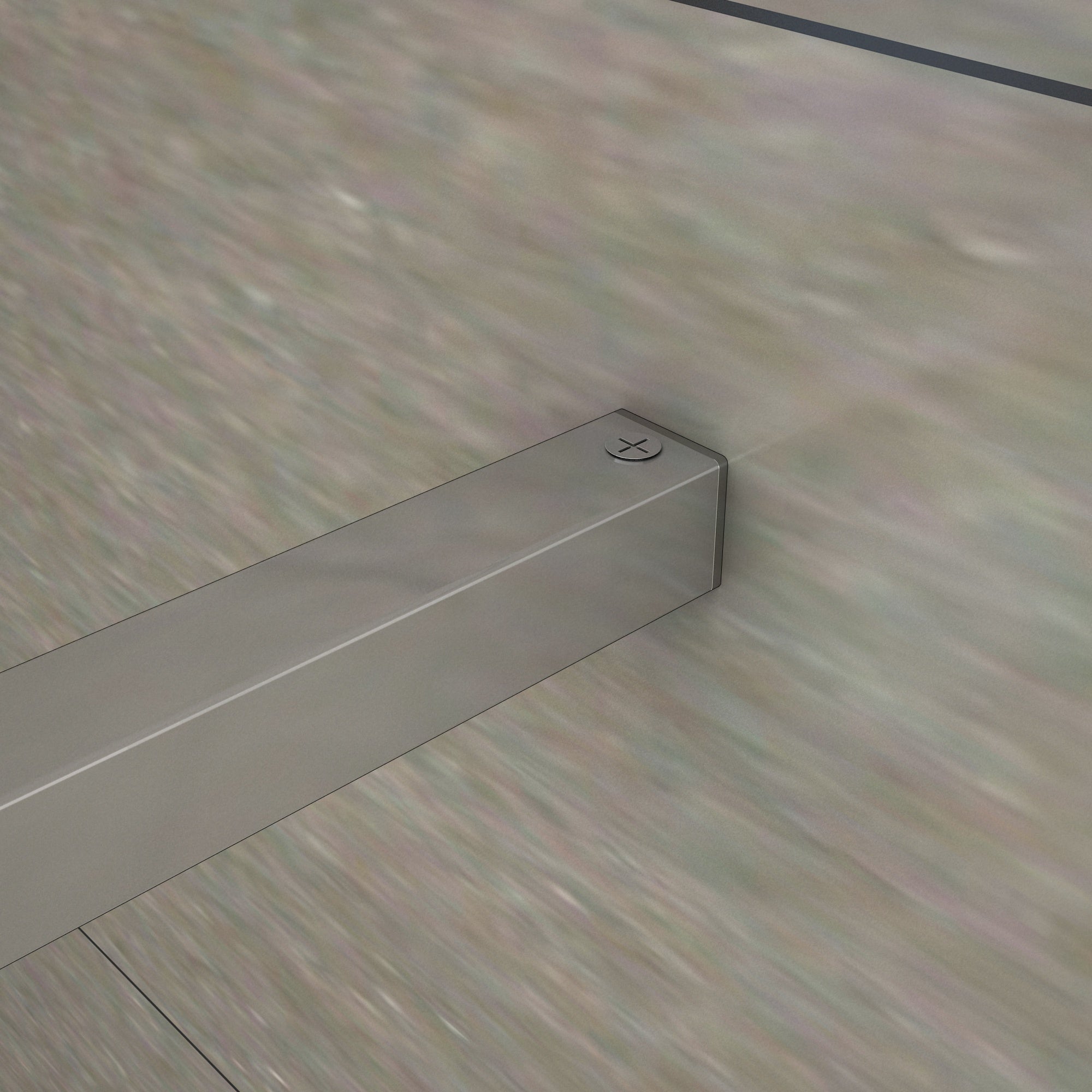 Parete Doccia Walk In Vetro Temperato Trasparente Anticalcare 8 mm Con Barra Stabilizzatrice &nbsp;Tagliabile&nbsp;da&nbsp;140 cm misura 60x200 cm - 5