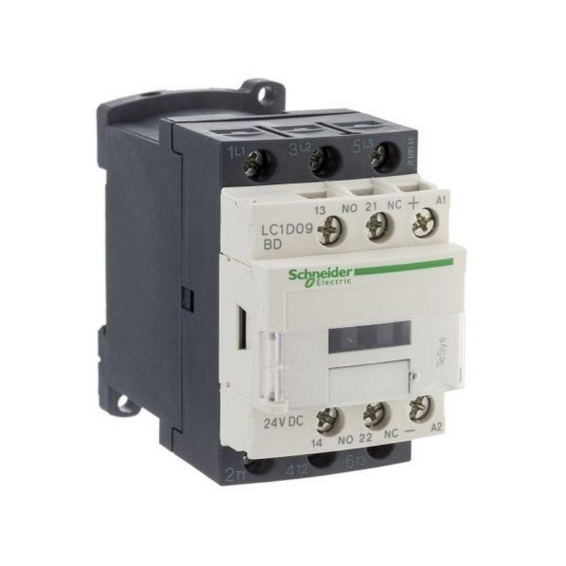 LC1D09BD - Contacteur TeSys LC1D 3P AC3 440V 9 A bobine 24 V CC - Schneider Electric