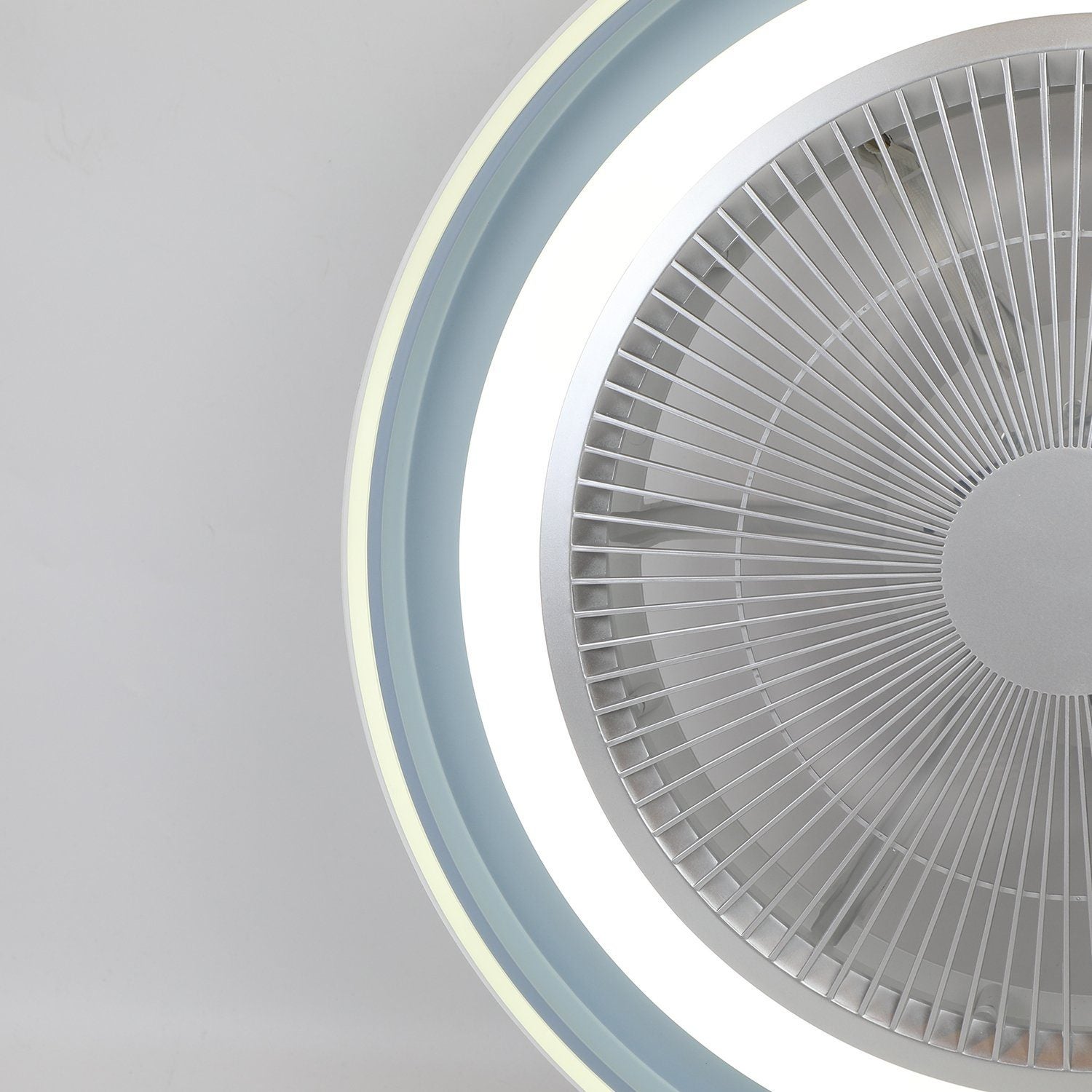 NETTLIFE Lampowentylator LED 5 Łopatek Cichy Ściemnialny z Pilotem Nowoczesna Lampa Sufitowa z Wentylatorem do Salonu Sypialni Kuchni - 9