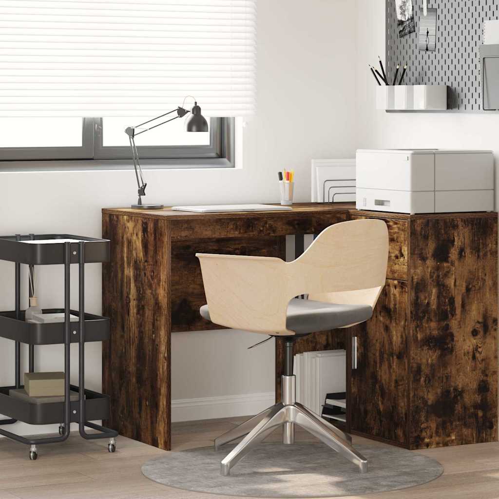 VidaXL Bureau Avec Tiroir Chêne Fumé 115x50x75 Cm Bois D Ingenierie Modele Apex Prime 816477 2014339 18461461 Produit