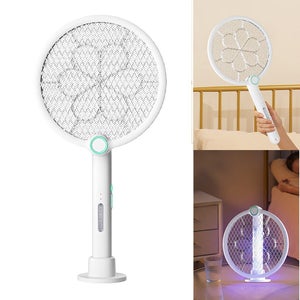 Raquette électrique Anti-moustiques Portable Et Rechargeable - Puissante, Légère Et Sûre Pour Intérieur Et Extérieur