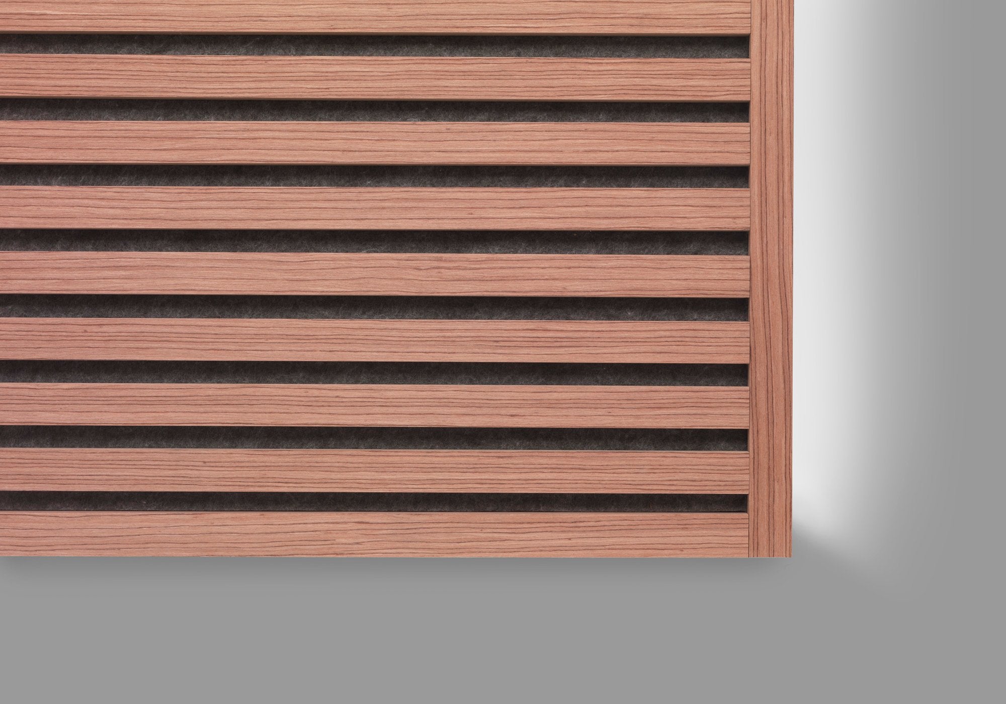 Lot 2 Panneaux Muraux Acoustiques en Bois - 240x60cm- 3.12 m² - Cerisier Naturel – A Lattes – Panneau Tasseau de Bois - 4