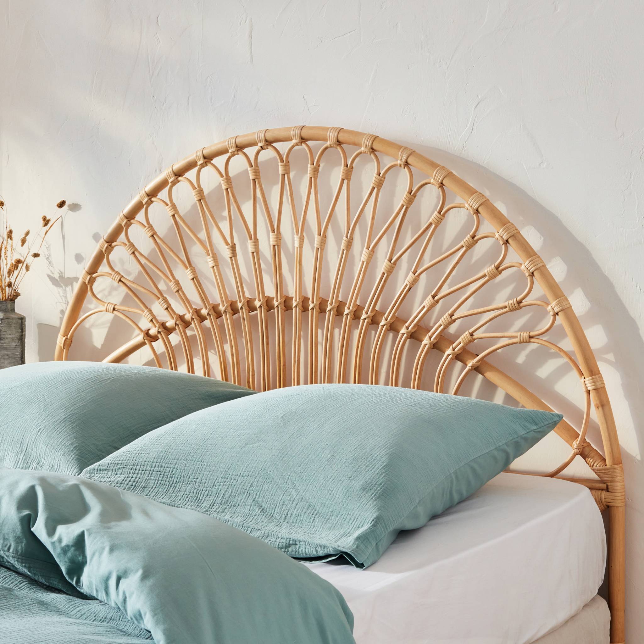 Tête de lit en rotin naturel. L 140 x P3 x H115cm MALACCA - 2