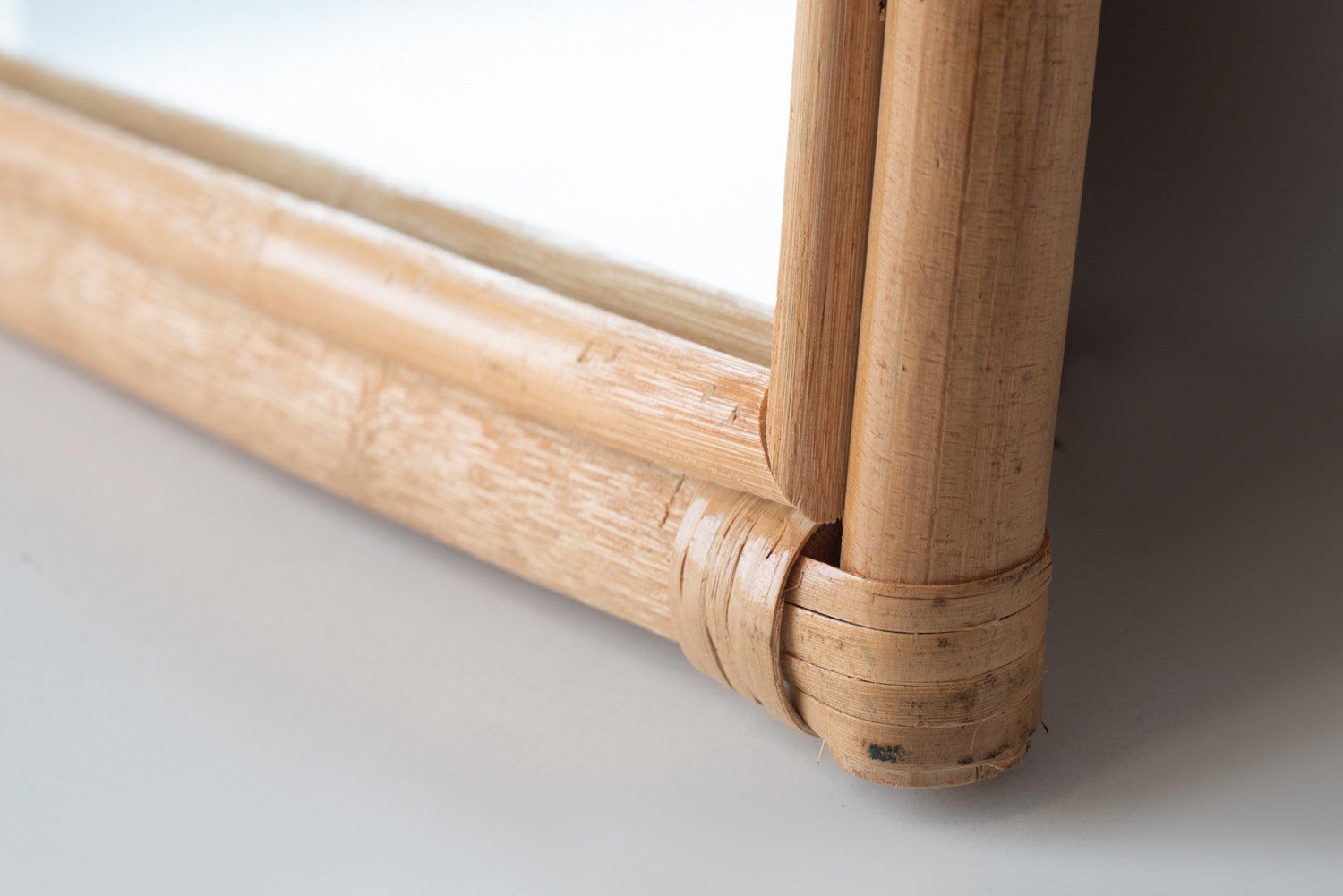 Lustro prostokątne z rattanu 80x180 cm | Ręcznie wykonane, trwałe i eleganckie - 2