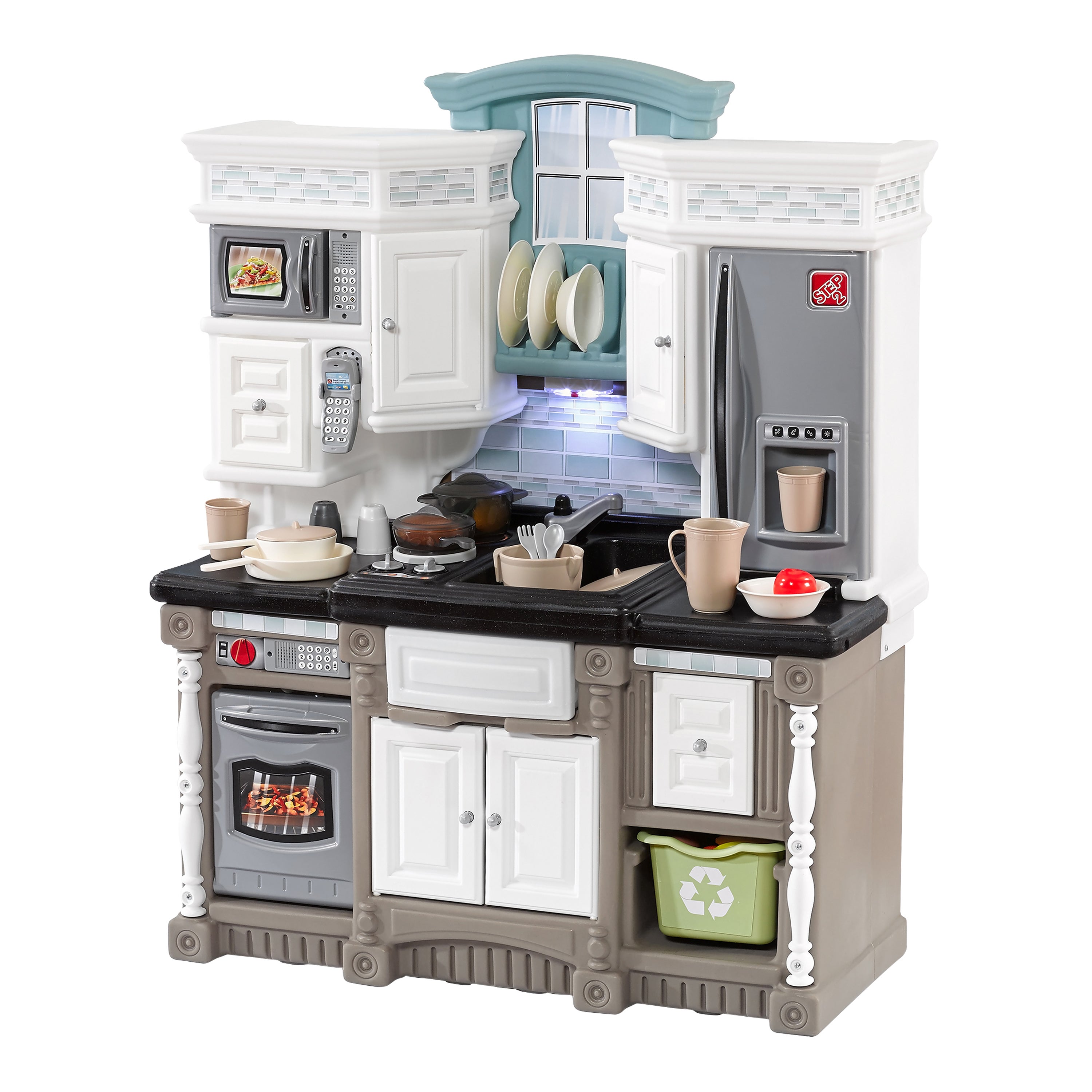 Cucina giocattolo in legno per bambini H 84 CM - Teorema - Demy Twins