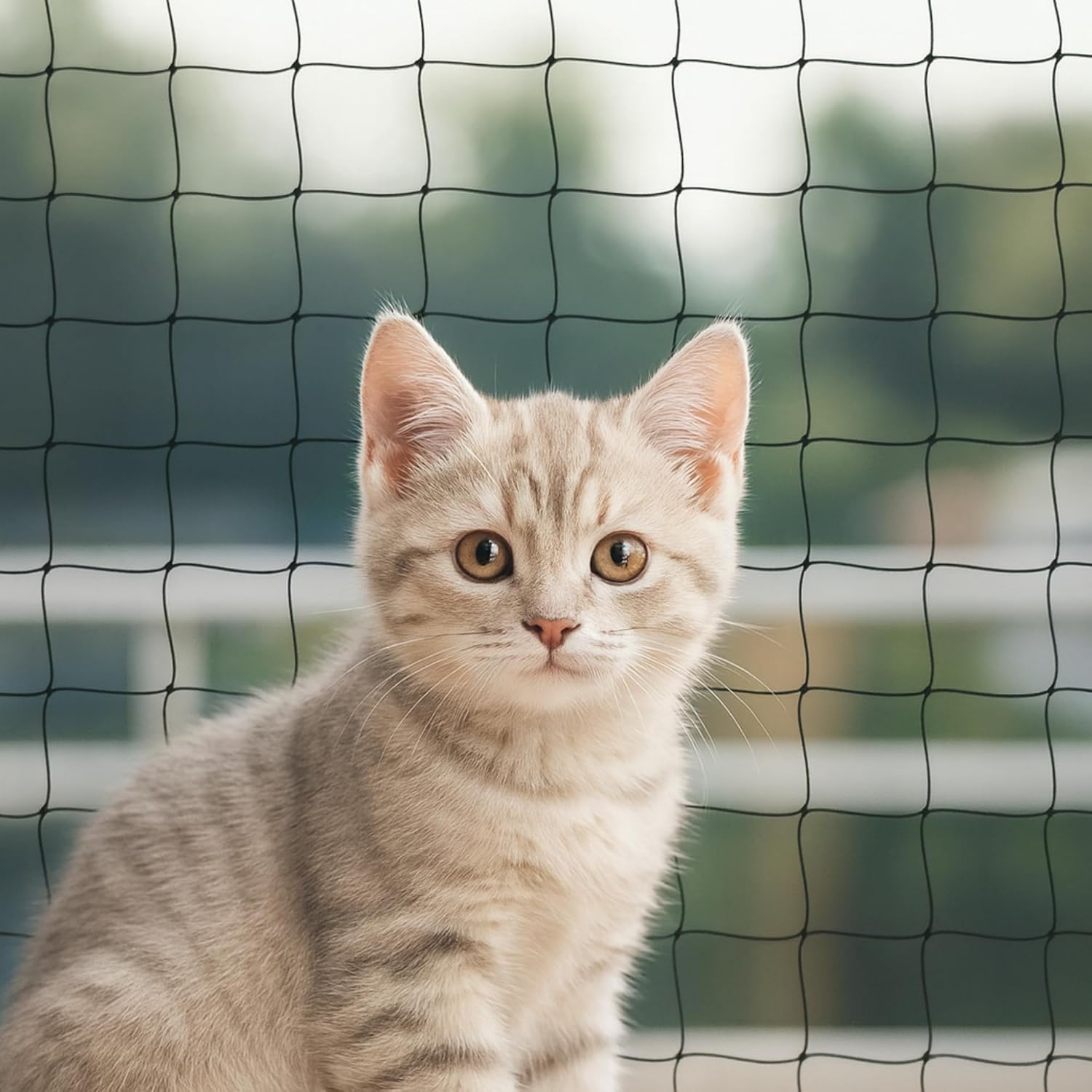 Clôture de balcon pour chat, filet antichute, maille nylon, ouverture — free download
