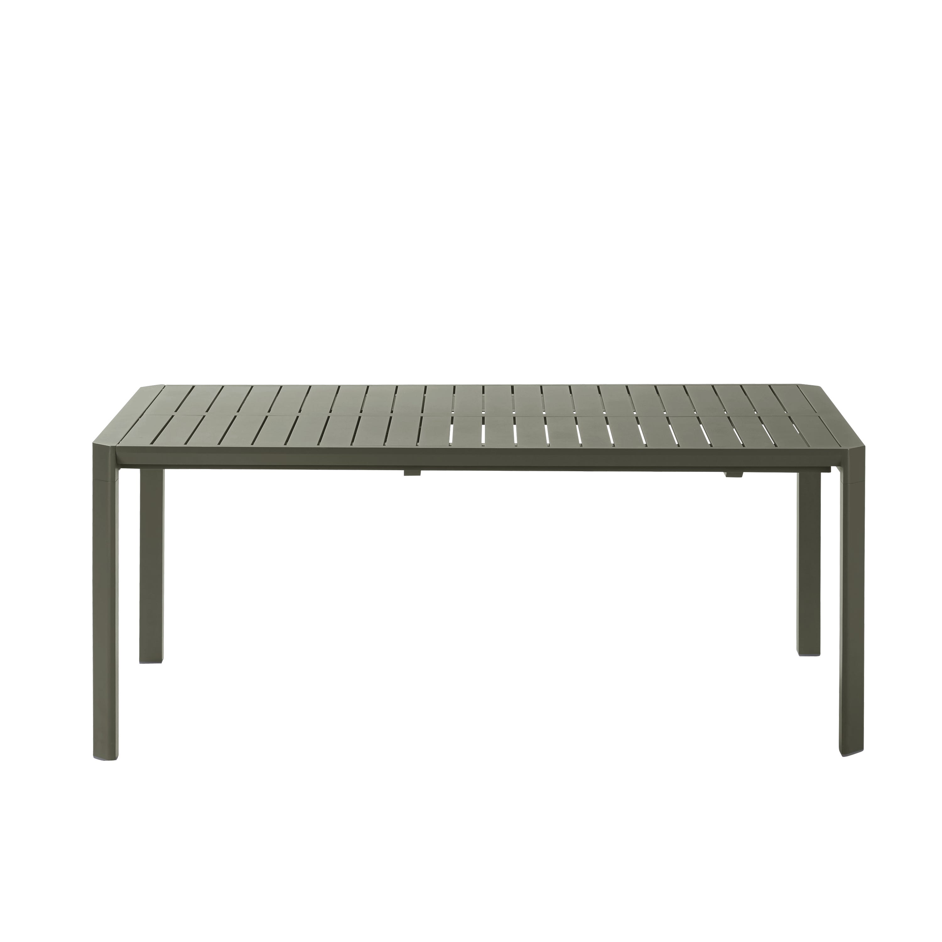 Rozkładany stół ogrodowy NATERIAL Idaho z zielonego aluminium o wymiarach 180/240x76x100 cm - 6
