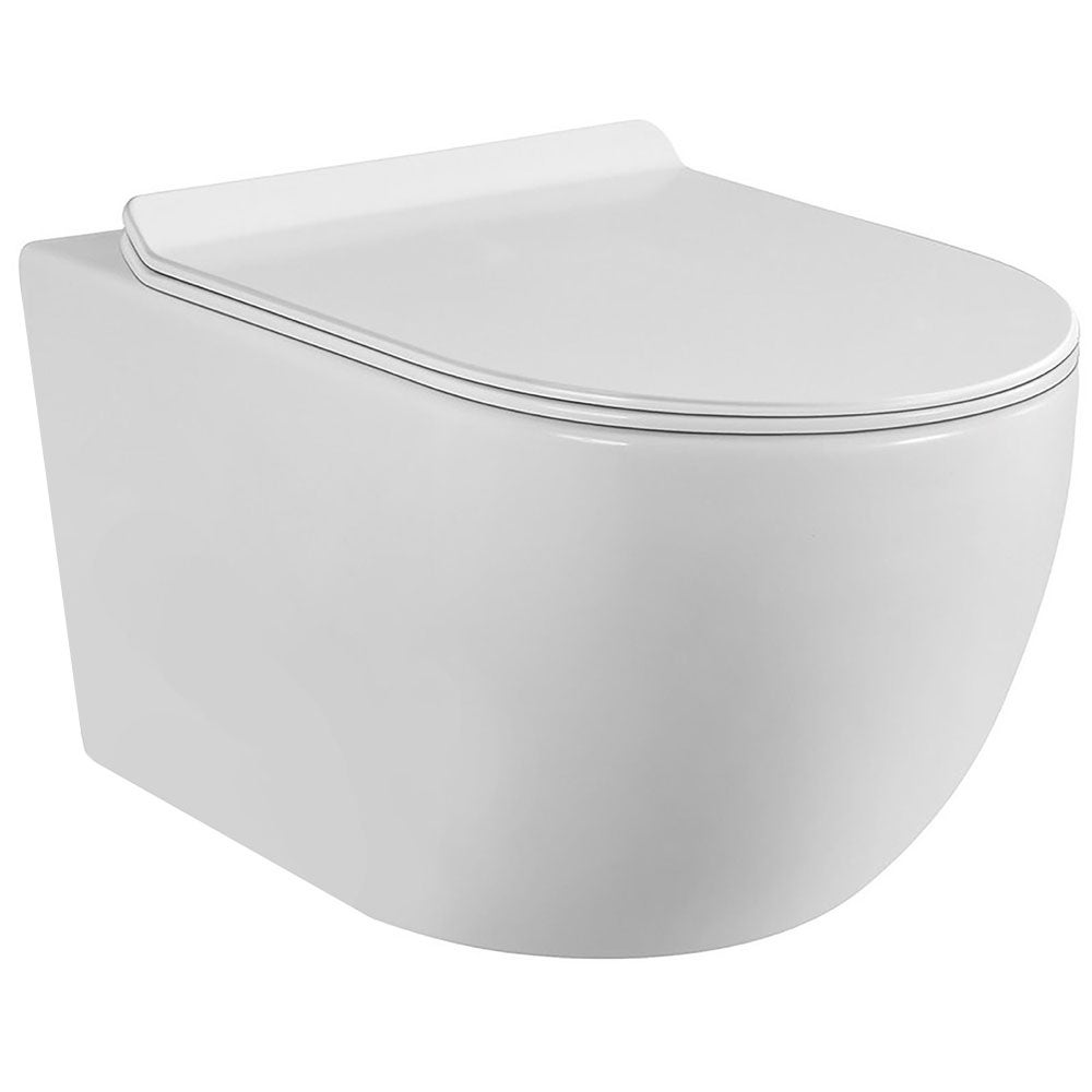 Kit WC Suspendu Complet LAVITA | Cuvette Parana Blanc + Cadre Solido + Abattant SoftClose | Installation Facile Et Silencieuse