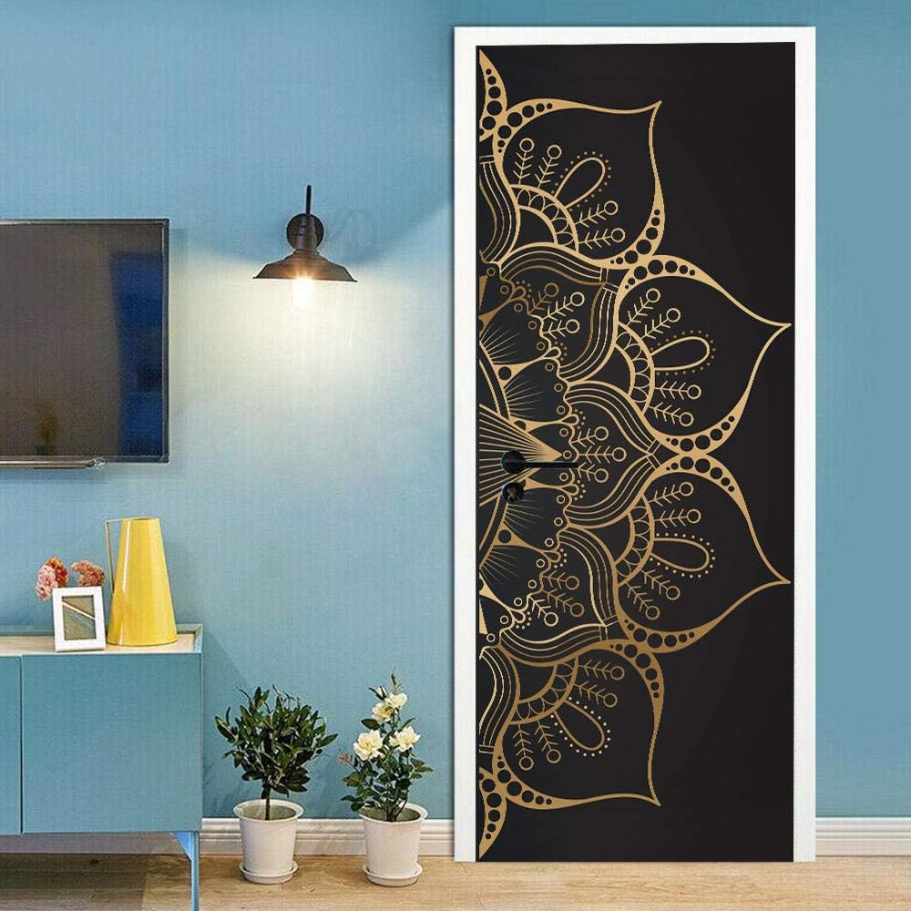 Naklejka na drzwi Trompe l'oeil 77x200cm 3D Naklejka na drzwi Plakat na drzwi Naklejka na drzwi Zdejmowana samoprzylepna wodoodporna naklejka
