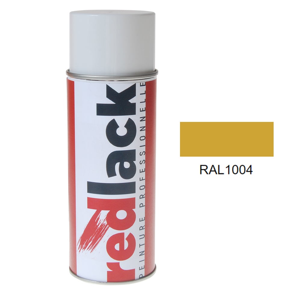 LudwigLacke RAL 1004 Goldgelb 2K-Spraydose – 400 Ml, Hochglänzend, Wetterfest Für Innen & Außen