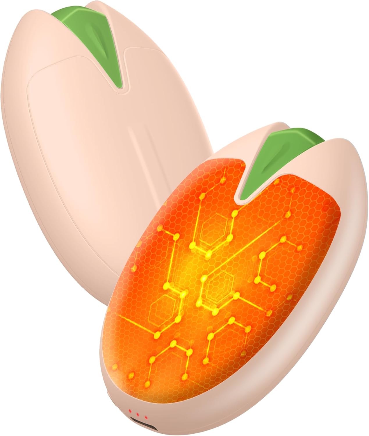 Ogrzewacze do rąk z akumulatorem, zestaw 2 sztuk, magnetyczne elektryczne ogrzewacze do rąk 6000 mAh, USB, idealne na wędkowanie, do gry w golfa i na
