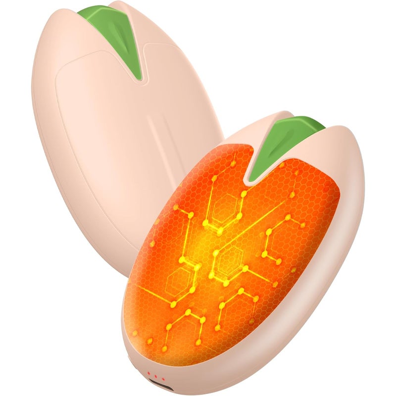 Ogrzewacze do rąk z akumulatorem, zestaw 2 sztuk, magnetyczne, elektryczne ogrzewacze do rąk o pojemności 6000 mAh, USB, idealne na ryby, do gry w go